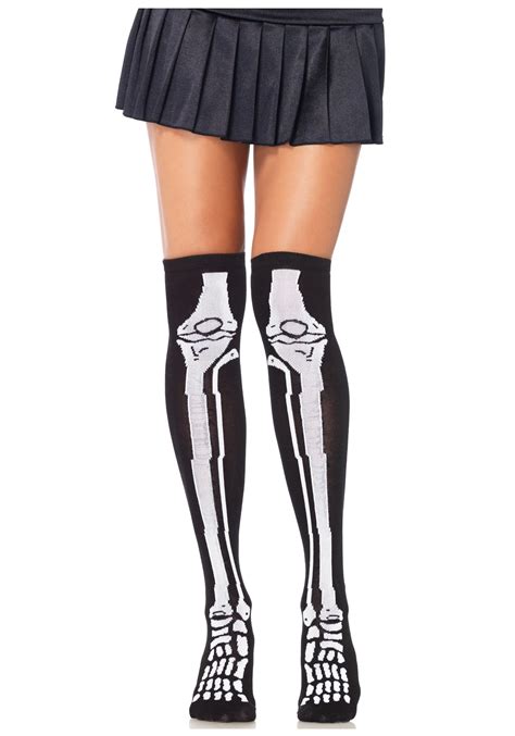 skeleton knee socks|skeleton socks near me.